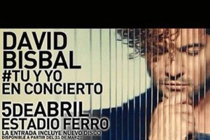 Cartel con el que Bisbal anunció el inicio de su gira.e;clip:re