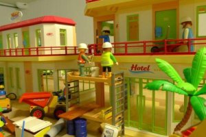 Ciudad en obras de Playmobil en El Ejidox,auto,