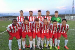 Un once del Almería juvenil de esta temporadax,