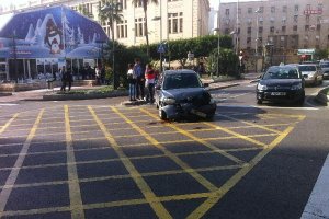 Accidente de tráfico en La Rambla.