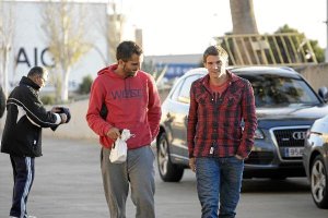 Sebastián Dubarbier, junto a José Verza.x,auto,