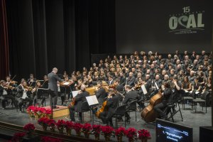 La OCAL durante el concierto de ‘El Mesías’, de Händel, el pasado 22 de diciembre en el Maestro Padilla.
