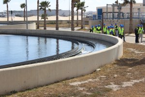 Estación depuradora de Roquetas, en una imagen de archivo.