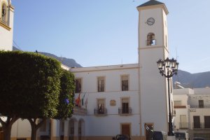 En la imagen, el ayuntamiento de Dalías, que celebra mañana el último Pleno del año.