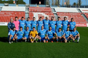 La alineacion antes de comenzar el encuentro