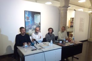Presentación con Fran Bascuñana, Juan C. Asián, Andrés S. Picón y José Herrera.