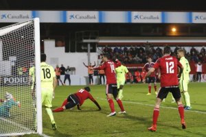 El Almería suspendió en Miranda de Ebro.