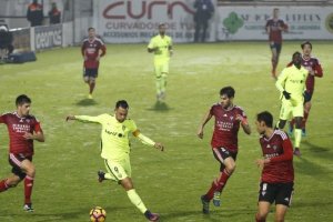 Una jugada del partido.