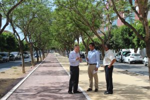 Tramo de Las Lomas supervisado por los responsables.