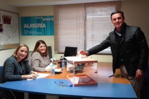 Javier A. García votando para elegir compromisarios al próximo congreso del PP.
