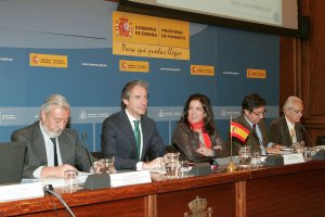 Acto ayer con el ministro en Madrid.