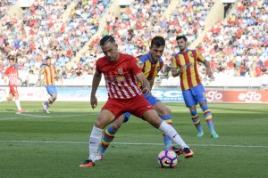Quique en el partido contra el Levante.