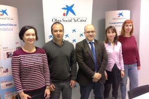 Mar Peláez, Juan Antonio Moncada, Amador Carmona, Edurne Alejano y María José Rodríguez.