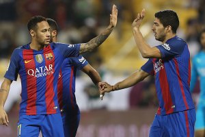 Neymar y Luis Suárez.