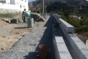 Obras en la barriada de El Chopo, en Arboleas.