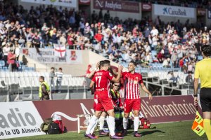 Puertas celebra el 1-0.