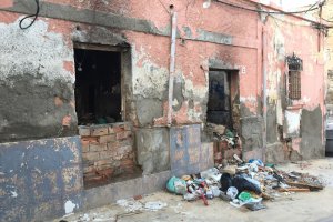 Una de las casas  en ruina que denuncia el PSOE.