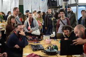 Jóvenes almerienses en la feria bilbaína