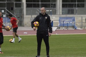 Soriano en el entrenamiento.
