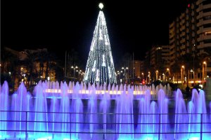 Imagen del árbol de Navidad de la Rambla