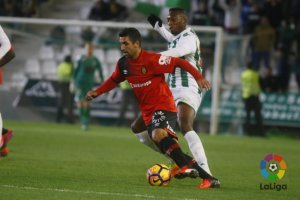 Culio en el partido Córdoba-Mallorca.