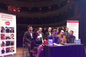 Presentación de la candidatura en las elecciones de AJE