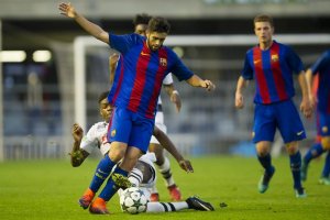 Dani García en el partido ante el Borussia M.
