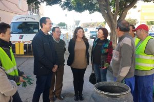 Algunos de los trabajadores empleados