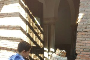 Visita real, ayer en la Alcazaba (Foto: @Alcazabaalmeria).