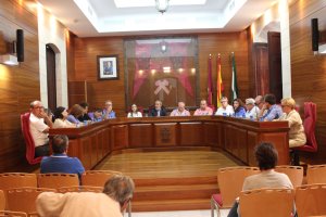 Imagen de un pleno anterior celebrado en el Ayuntamiento de Vera.