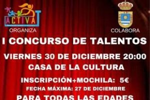 Cartel anunciador del concurso organizado en La Mojonera.