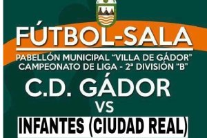 Cartel del partido de este domingo.