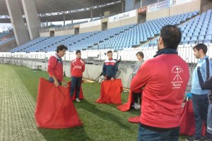 Clase del Maestro a los alumnos de la Escuela de Tauromaquia.