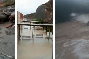 Algunas de las imágenes que la lluvia ha dejado en la provincia