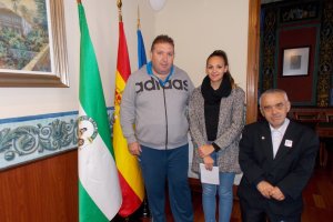 Miriam Quintana con Andrés Mulero y Andrés Soler.