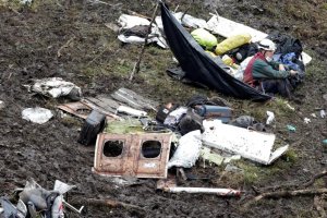 Imágenes del avión siniestrado.