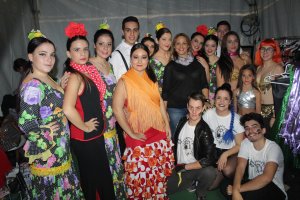 Montse Martínez, de la Academia de Baile El Duende, en el backstage.