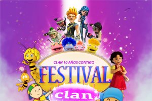 Cartel del Festival Clan TV en Almería y El Ejido