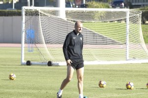 Fernando Soriano en el entrenamiento.