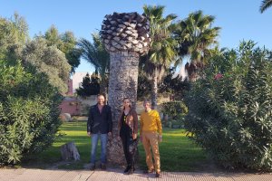 Juan Alberto Castillo, junto a los tambien socialistas de Almerimar María José Lezama y Antonio Martínez Novoa.