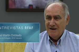 Martín Doblado presidente de la Federación Almeriense de Fútbol.