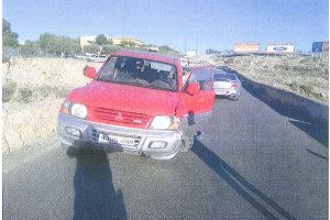 Accidente ocurrido la pasada semana junto al Puente.