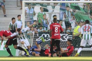 Rodri celebra su gol contra el Nástic.