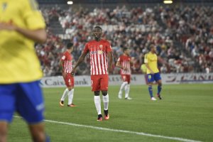 Jonathan en el partido contra el Cádiz.