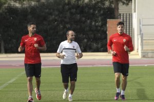 Ximo con Isidoro y el recuperador Portaz.