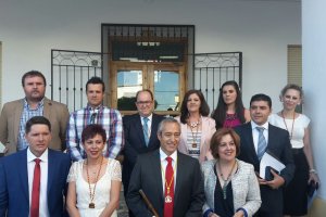 Corporación municipal de Dalías tras su toma de posesión en junio de 2015.