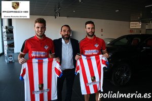 Ángel González, Director Gerente, junto a Domínguez y Alvarito.