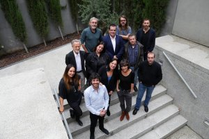 Foto de familia de los jurados de las dos secciones competitivas de mayor calado de FICAL, el Concurso Internacional de Cortometrajes y  el Certamen 