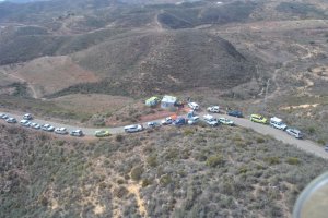 Zona enla que se montó el centro de mando durante el pasado fin de semana.