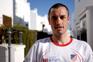 Jairio, con la camiseta del Atlético.